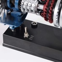 Teching - Turboréacteur - Modèle équipant les Airbus A320, Boeing 737, etc... - Kit motorisé avec pièces en aluminium et acier - Accu 450 mAh - Poids : 1.2 Kg - 150+ pcs - Niveau : ★☆☆☆☆