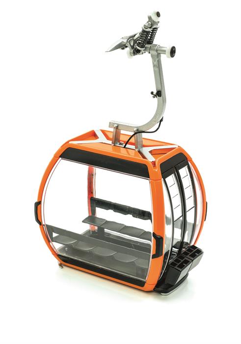 JC 88506 - Télécabine Omega V 10 - D-Line orange - 1/32