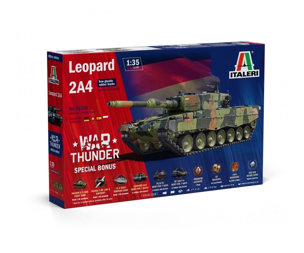 Italeri 35106 - Leopard 2 A4 War Thunder - 1/35