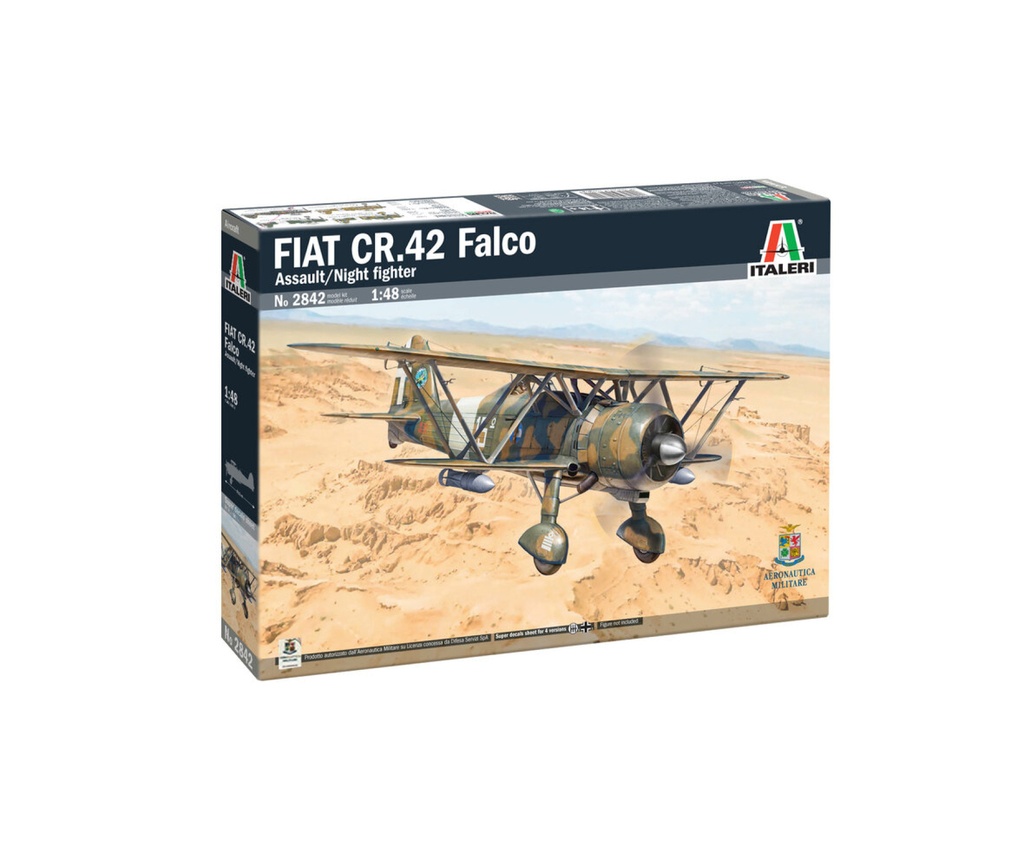 Italeri 2842 - Avion FIAT CR.42 Falco Assa./Nig. Fighter - 1/48
