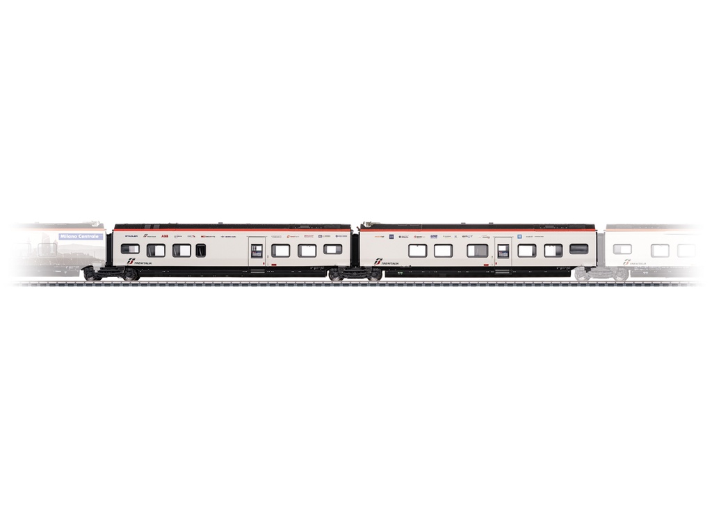 Märklin 43466 Coffret complémentaire 1 pour la classe RABe 501 Giruno - 2 voitures 2ème classe (avec éclairage) - SF - SBB-CFF - HO