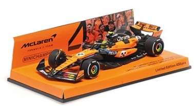 Minichamps - McLaren Formula 1 Team MCL39  - #4 - L. Norris - Winner Monaco GP 2025 - 1/43 - Edition limitée à 456 pièces