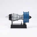 Teching - Mini-Turboréacteur - Modèle équipant les Airbus A320, Boeing 737, etc... - Kit motorisé avec pièces en aluminium et acier - Accu 450 mAh - Poids : 1.2 Kg - 150+ pcs - Niveau : ★★☆☆☆