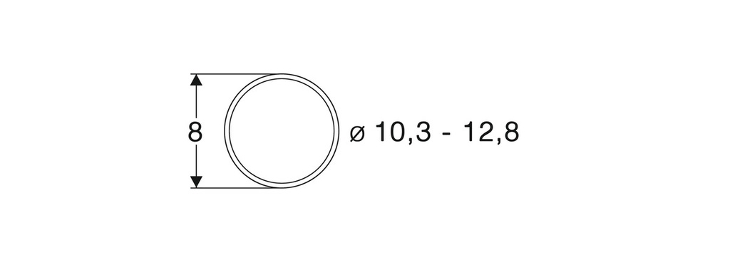 Roco 40069 - Bandages roues de diamètre 10,3-12,8 mm (10 pièces) - HO