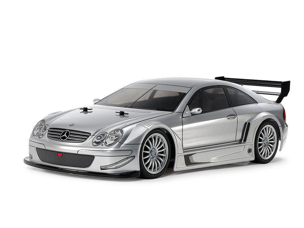 Tamiya 58722 - Voiture radiocommandée "Mercedes Benz CLK AMG" - 4WD - High Performance - chassis TT-02 - À construire - Sans radio-commande/accu/chargeur - 1/10