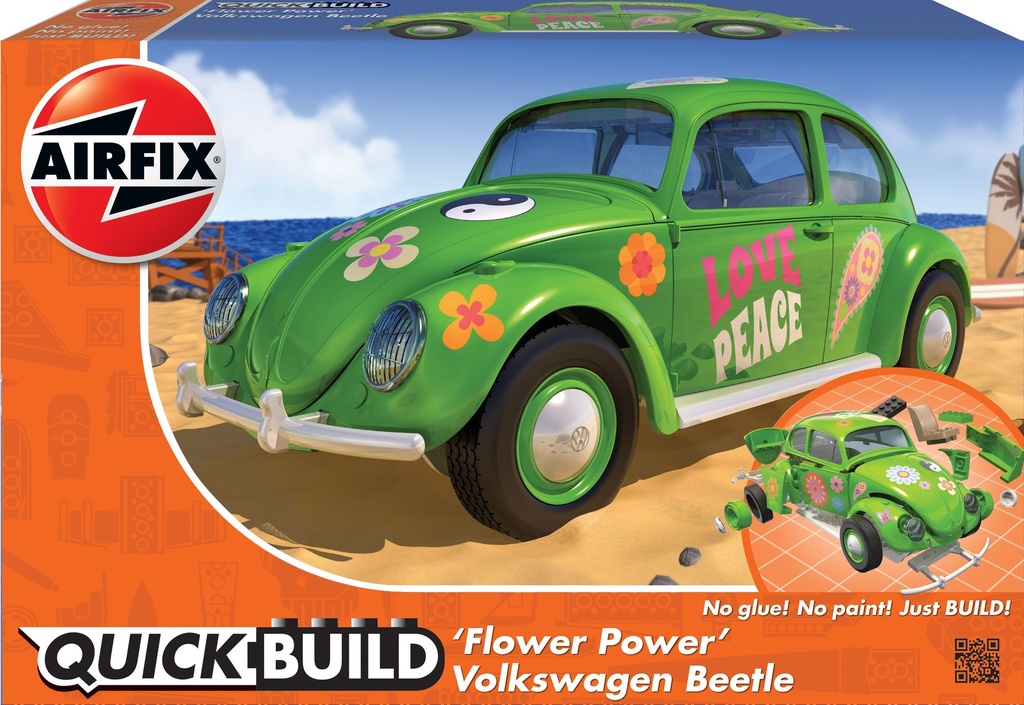 Airfix - VW Beetle "Flower Power" QuickBuild