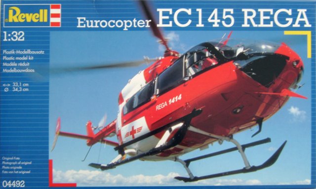 Revell 03871 - Eurocopter EC145 REGA - 1/32 - 33.1cm largeur - Suisse