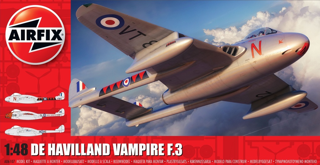 Airfix - Avion de Havilland Vampires F.3 - 1/48