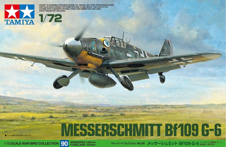 Tamiya 60790 CH - Messerschmitt Me 109 G-6 - (Avec décorations suisses) - 1/72