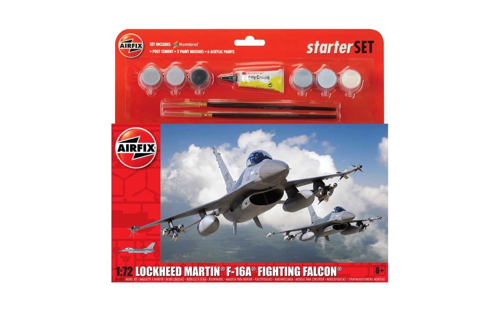 Airfix - Starter Kit F-16A Fighting Falcon - 1/72