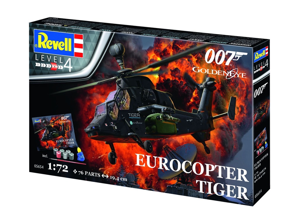 Revell 05654 - Gift Set - James Bond Eurocopter Tiger - 1/72