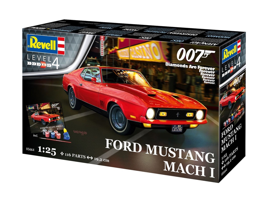 Revell 05664 - Gift Set - James Bond Ford Mustang Mach I - 1/25