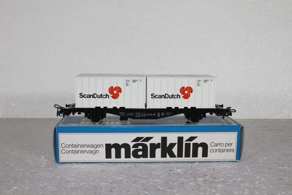 Märklin 4770 - Wagon porte-conteneurs "ScanDutch" DB - HO   (Ancien boitage)
