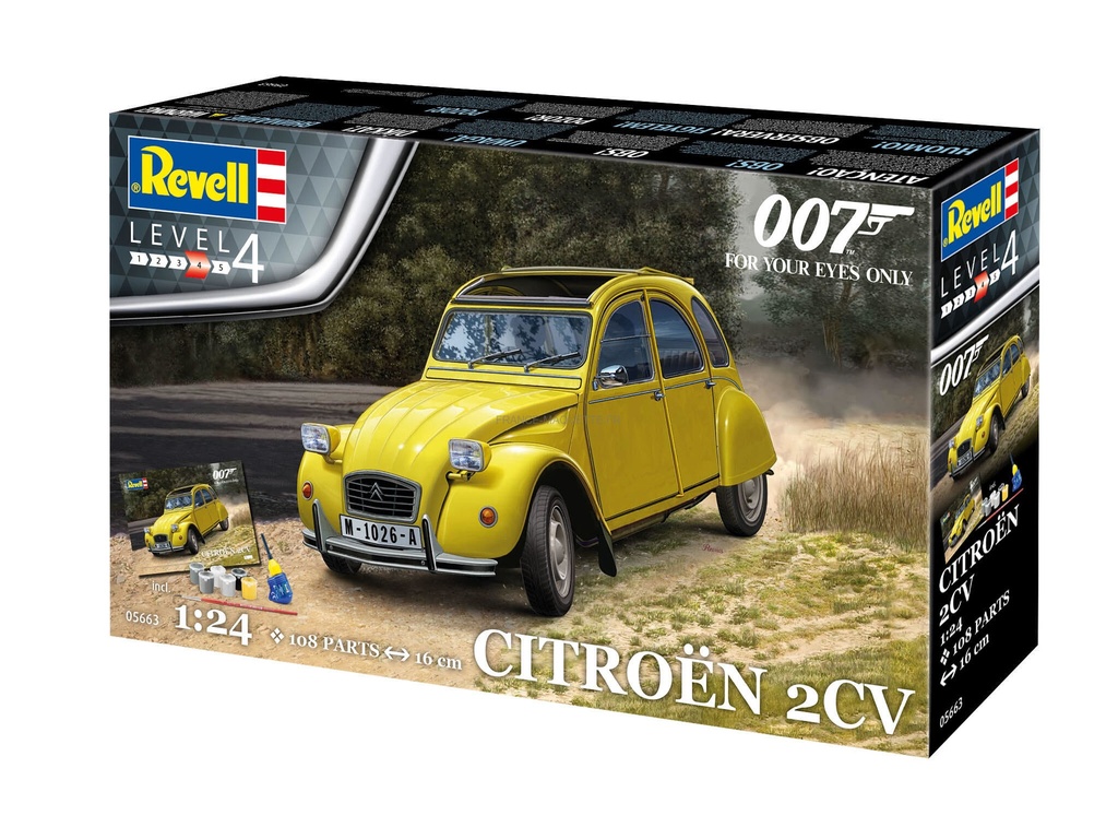 Revell 05663 - Gift Set - James Bond Citroën 2CV - 1/24 