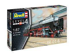 Revell 02172 - Locomotive Vapeur avec tender Express BR01 & 2'2' T32 - 1/87 - 27.5 cm longueur - 149 pièces  