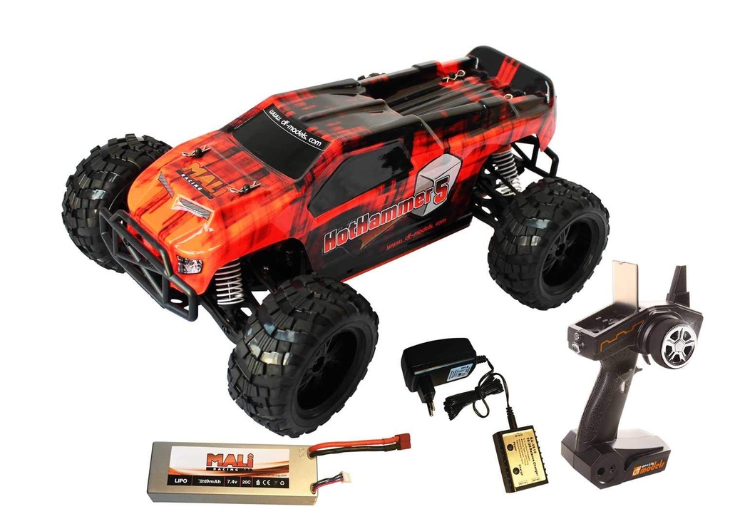 DF 3076 - HotHammer 5 - 1/10 XL - 4WD Brushless - LiPo - RTR 