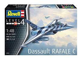 Revell 03901 - Dassault Aviation Rafale C - 1/48 - 21.3 cm envergure - 204 pièces 