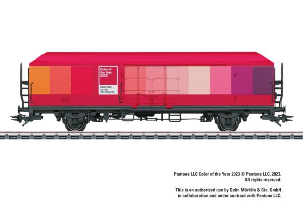 Märklin 48553 - Wagon marchandises couvert "PANTONE Color of the Year 2023" - HO 