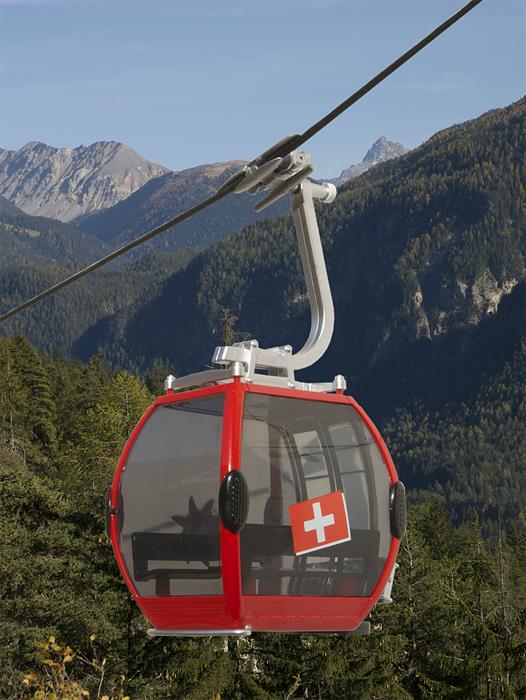 JC - Télécabine Omega IV "Spéciale Suisse" Rouge - 1/32