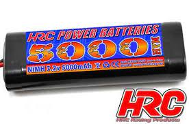 HRC - Accu NiMH 6 cells - 7.2V - 5000 mAh - Ultra T plug - Stick Battery Pack