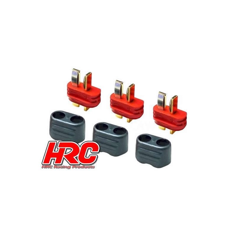 HRC - 9031P - Connecteur Ultra T avec protection - Mâle - Gold (3 pièces)   
