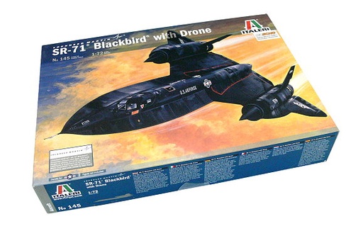 Italeri 145 - Lockheed SR-71 Blackbird with Drone - 1/72