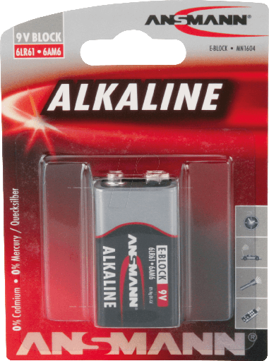 Ansman Pile Alkaline 9V block