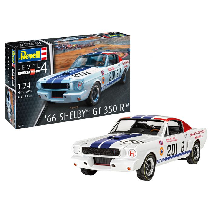 Revell 07716 - '66 Shelby GT 350 Rtm - 1/24 - 19.1 cm long - 79 pièces 