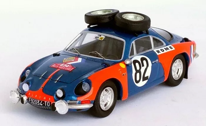 Troféu - Alpine A110 - Rallye  MonteCarlo 1973 -  # 82 - U. Deboni/M.T. Pelossa - 1/43 - édition limitée 1/150 pcs 