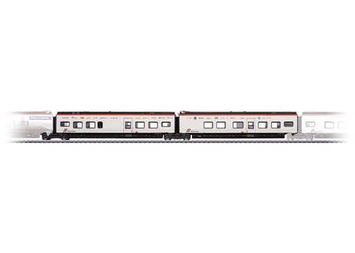 [MAR-43466] Märklin 43466 Coffret complémentaire 1 pour la classe RABe 501 Giruno - 2 voitures 2ème classe (avec éclairage) - SF - SBB-CFF - HO