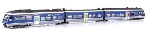 [LSM-17204 ACS] LS Models - 17204 ACS - Rame BLS RABe 525 008-9 Lötschenbergbahn Nina - "La Sarine/Saane" (3 éléments) - AC+son - HO
