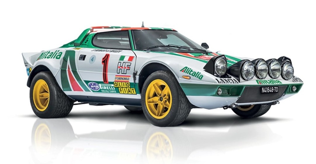 [ITA-4714] Italeri - Lancia Stratos HF Gr.4  - Montecarlo 1977 - S. Munari / S. Maiga - Long. 30.9 cm - 1/12