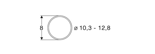 [ROC-40069] Roco 40069 - Bandages roues de diamètre 10,3-12,8 mm (10 pièces) - HO