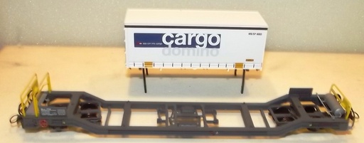 [BEM-2289 128] Bemo 2289 128 - Wagon container "Cargo Domino" RhB Sb-V 7718 - HOm
