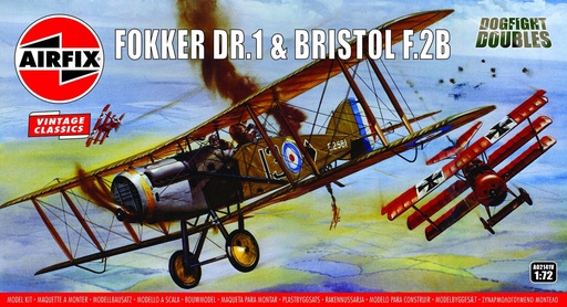 [AIR-A02141V] Airfix - Fokker DR1 & Bristol F.2B - 1/72