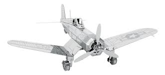 [MET-FA570035] Metal Earth - F4U Corsair -(18 pièces) Kit métal 3D