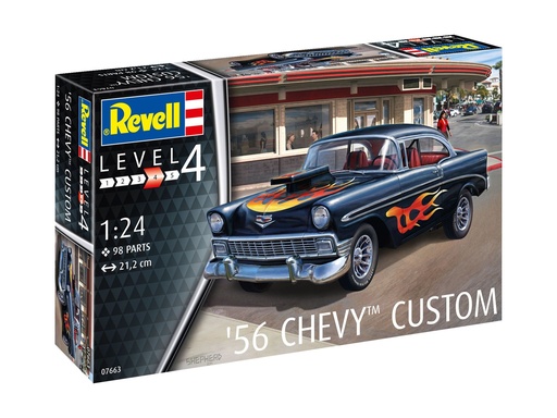 [REV-07663] Revell 07663- 56 Chevy Custom - 1/24 - 21.2 cm long - 98 pièces