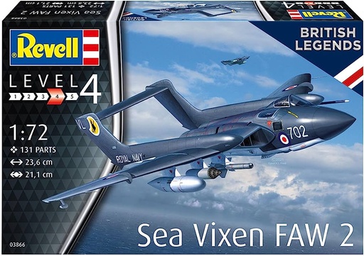 [REV-03866] Revell 03866 - Sea Vixen FAW 2 - 1/72 - 21.1cm envergure - 131 pièces