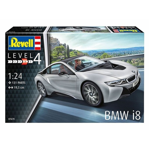 [REV-07670] Revell 07670 - BMW i8 - 1/24 - 19.5 cm long - 131 pièces