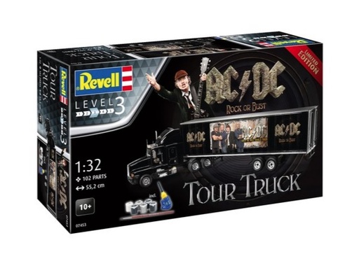 [REV-07453] Revell 07453 - Tour Truck AC & DC - 1/32 - 55.2 cm long - 102 pièces (y.c. colle et peinture)