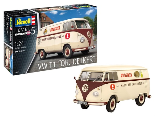 [REV-07677] Revell 07677 - VW T1 "Dr. Oetker" - 1/24 - 18 cm long - 124 pièces
