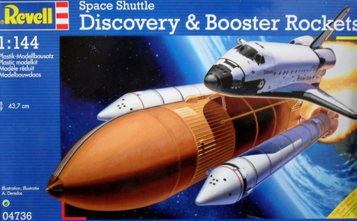 [REV-04736] Revell 04736 - Space Shuttle Discovery+Booster Rockets - 1/144 - 47.3 cm hauteur
