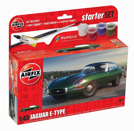 [AIR-A55009] Airfix - Starter Kit Jaguar E-Type - 1/43
