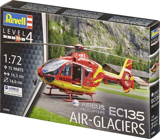 [REV-04986] Revell 04986 - Airbus Hélicopters EC135 Air-Glaciers - 1/72 - 14.3 cm largeur - Suisse