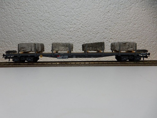 [HAG-348 - 70022] HAG 348 - 70022 - Wagon plat des CFF type Rs avec blocs de Granit - HO (AC)  