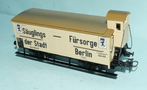 [MAR-4781] Märklin 4781 - Wagon frigorifique pour le lait Berlin avec cabine de freinage - DB - HO  (Ancien boitage)