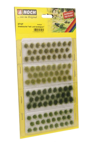 [NOC-07127] Noch 7127 - Touffes d'herbes vert clair et vert foncé (104 plants) 