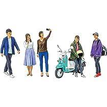 [TAM-24356] Tamiya 24356 - Campus Friends Set II (5 figurines et 1 scooter) - 1/24 