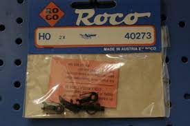 [ROC-40273] Roco 40273 - Pack de Têtes d'attelage court avec adaptateurs (paquet de 2 pièces de chaque) - HO  