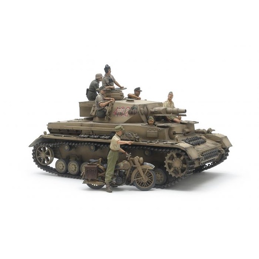 [TAM-25208] Tamiya 25208 - Panzerkampfwagen IV & Motorcycle - North Africa - 1/35  